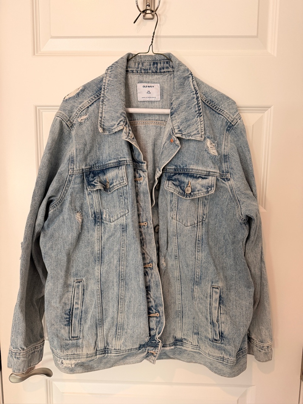 Old Navy Distressed denim jacket